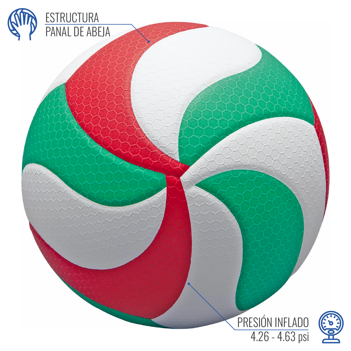 Balón Vóleibol Molten V5M 5000 Oficial FIVB - Imagen 4